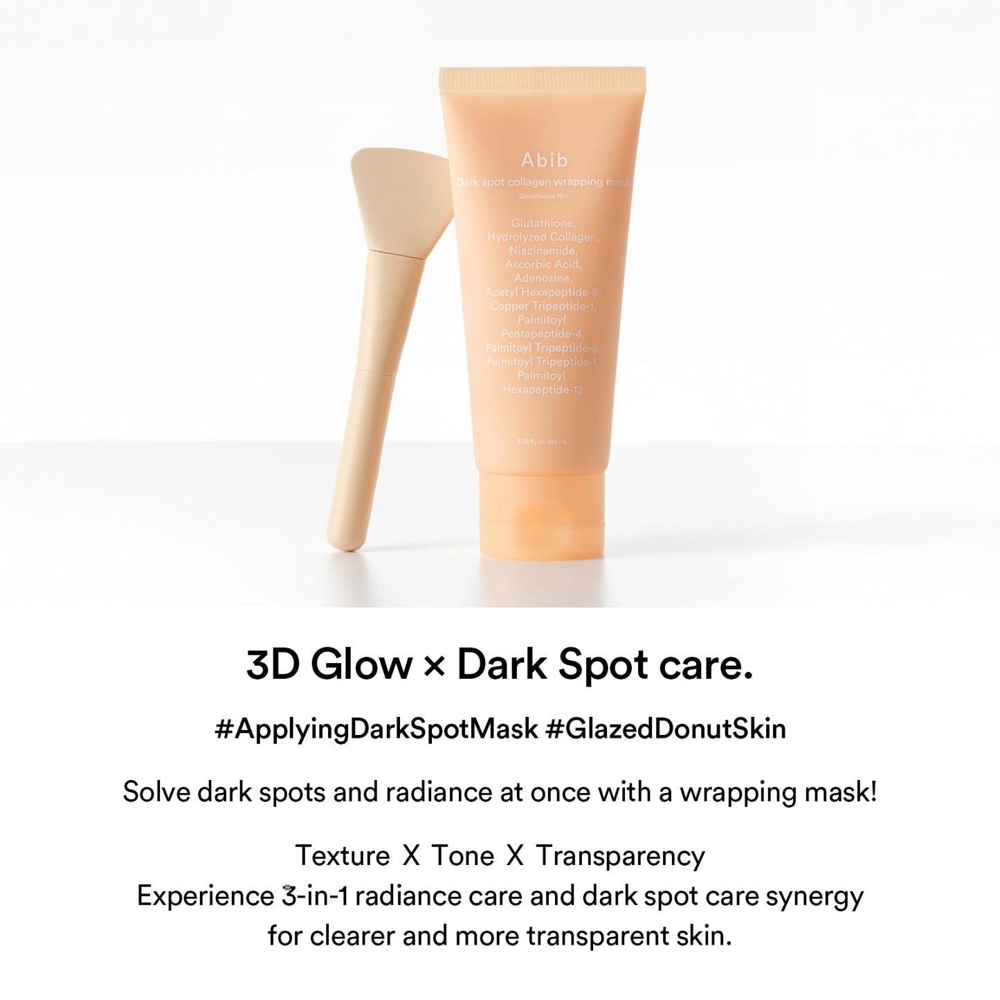 Abib Dark Spot Collagen Overnight Wrapping Mask Glutathione Film, Peel Off Face Mask for