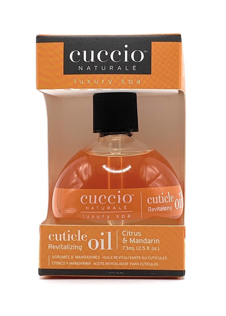 Cuccio Naturale Citrus & Mandarin Revitalizing Cuticle Oil, Lightweight Fast-Absorbing Hydrating