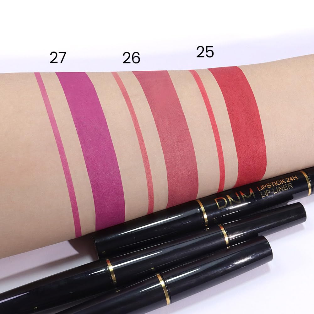 evpct 1Pcs Lip Liner and Lipstick Set Kit for Women, Matte Lips Kit with Lip Liner Lip Stains Long Lasting Waterproof 24 Hour Lipstick and Lip Liners Combo Lipliners Pencil 26#
