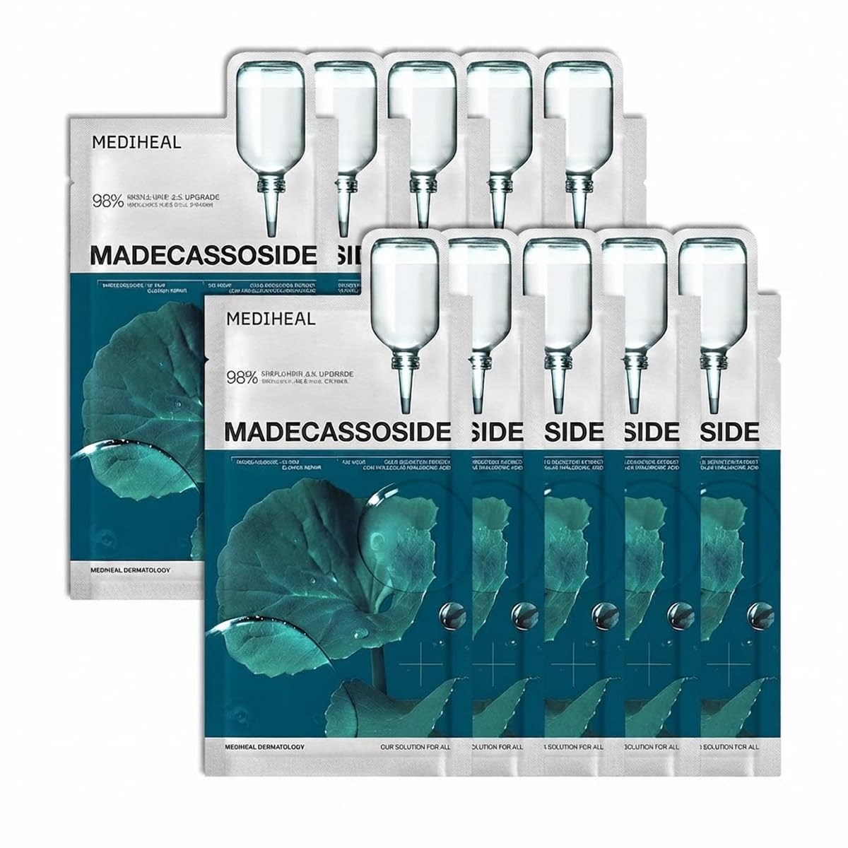 MEDIHEAL Madecassoside Essential Face Sheet Mask, Blemish Repair (10ea)