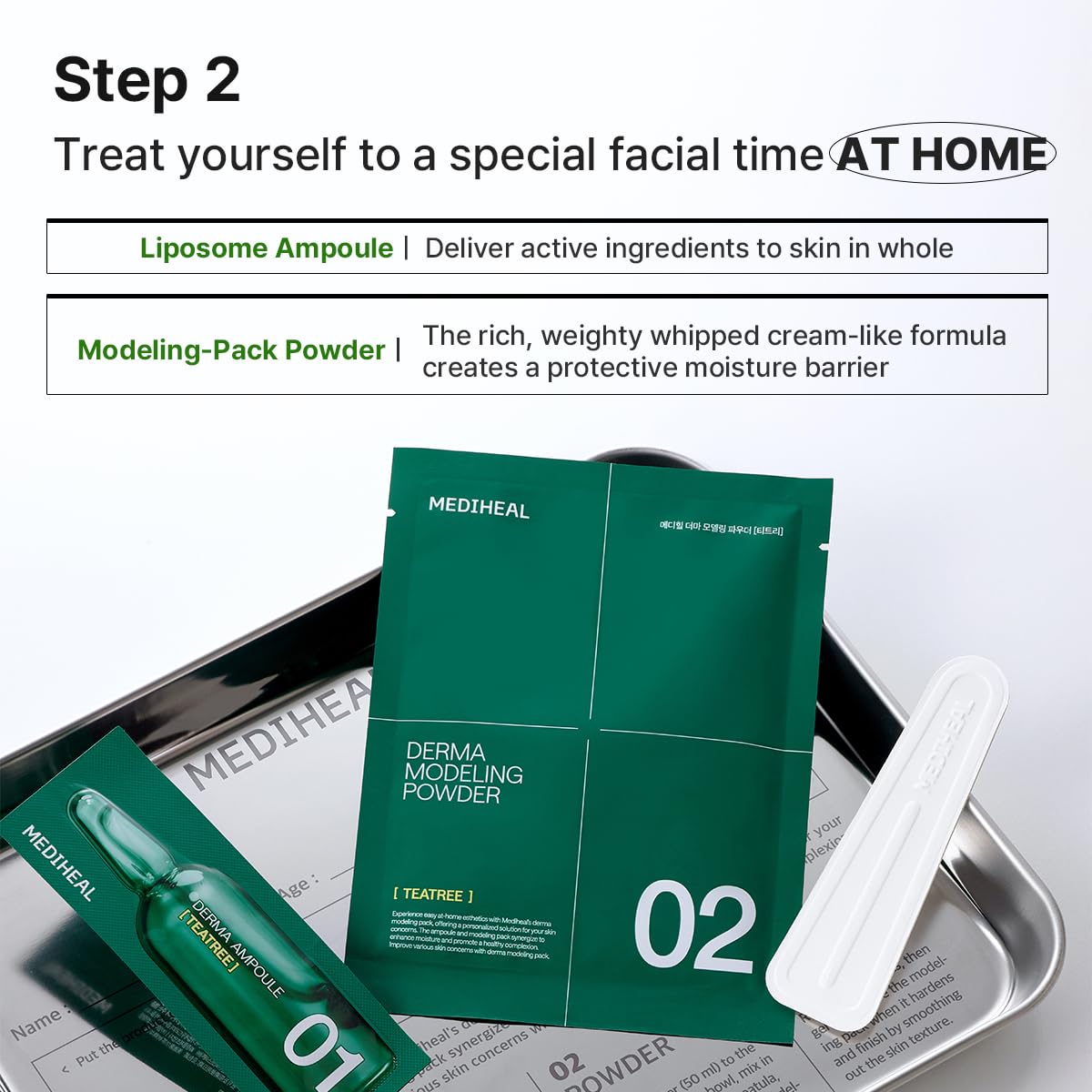 MEDIHEAL Teatree Derma Modeling Pack (Pack of 2), Rapid Cooling