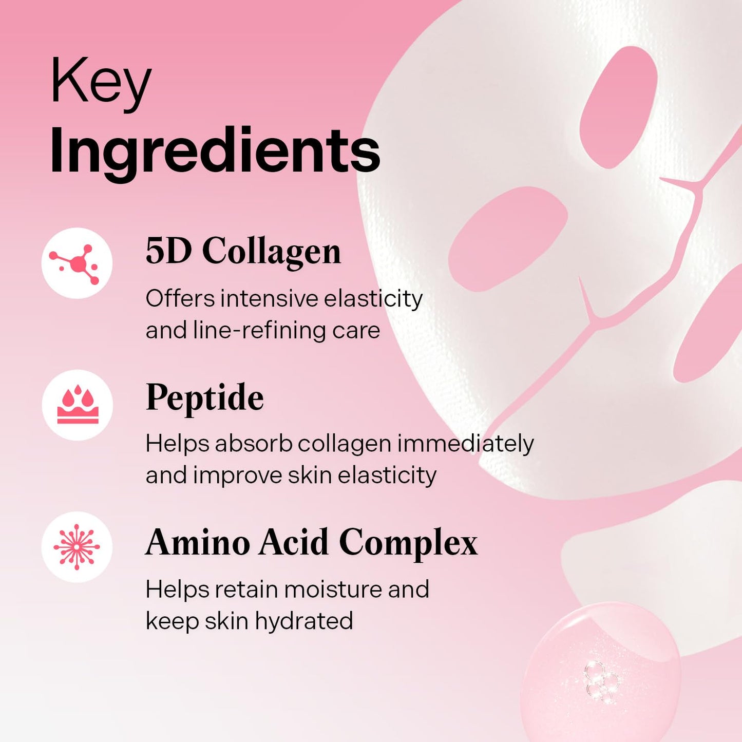 Torriden CELLMAZING Collagen Firming Gel Sheet Mask for Face & Neck (4 Pack) | Smoother
