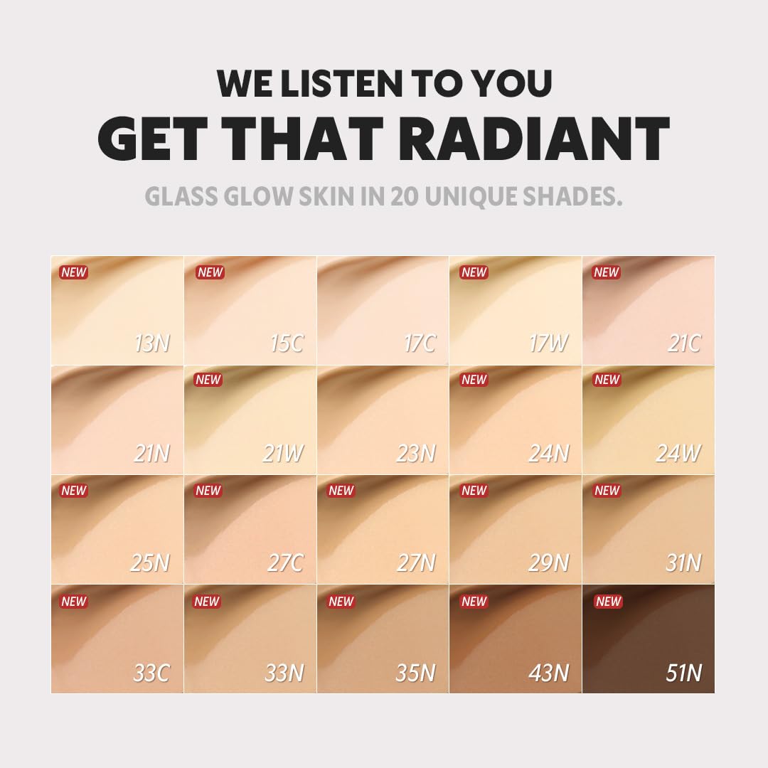 [*Mini Size*] TIRTIR Aura Glow Silver Cushion | Korean Cushion Foundation, (#21N Ivory, 0.15 Fl Oz)