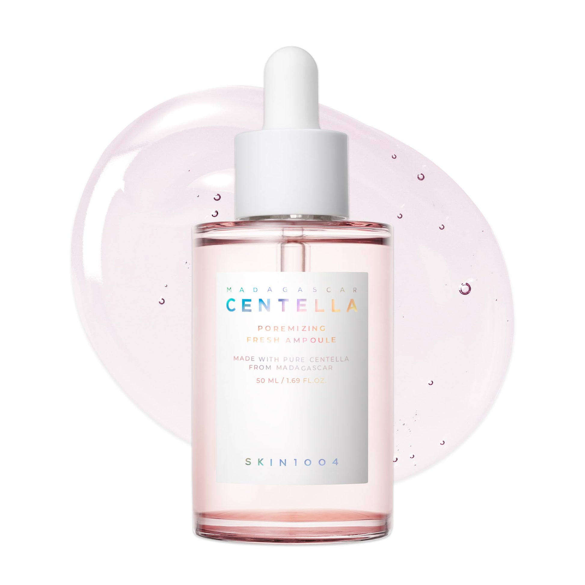 SKIN1004 Centella Poremizing Fresh Ampoule 1.69 fl.oz, 50ml, Korean Pink Serum for Enlarged Pores