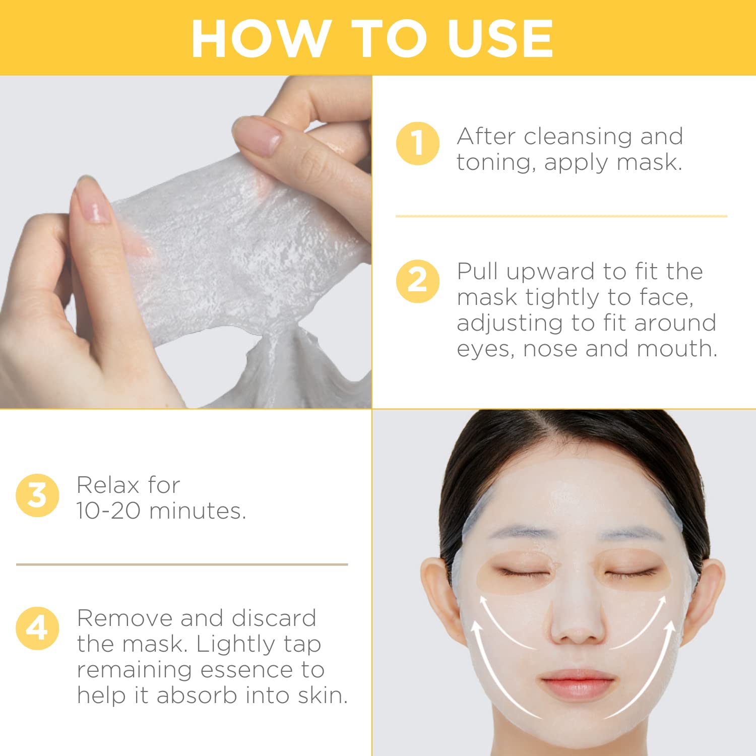 Mediheal Best Korean Sheet Mask - Vita Essential Face Mask 10 Sheets Vitamin Mask For All skin