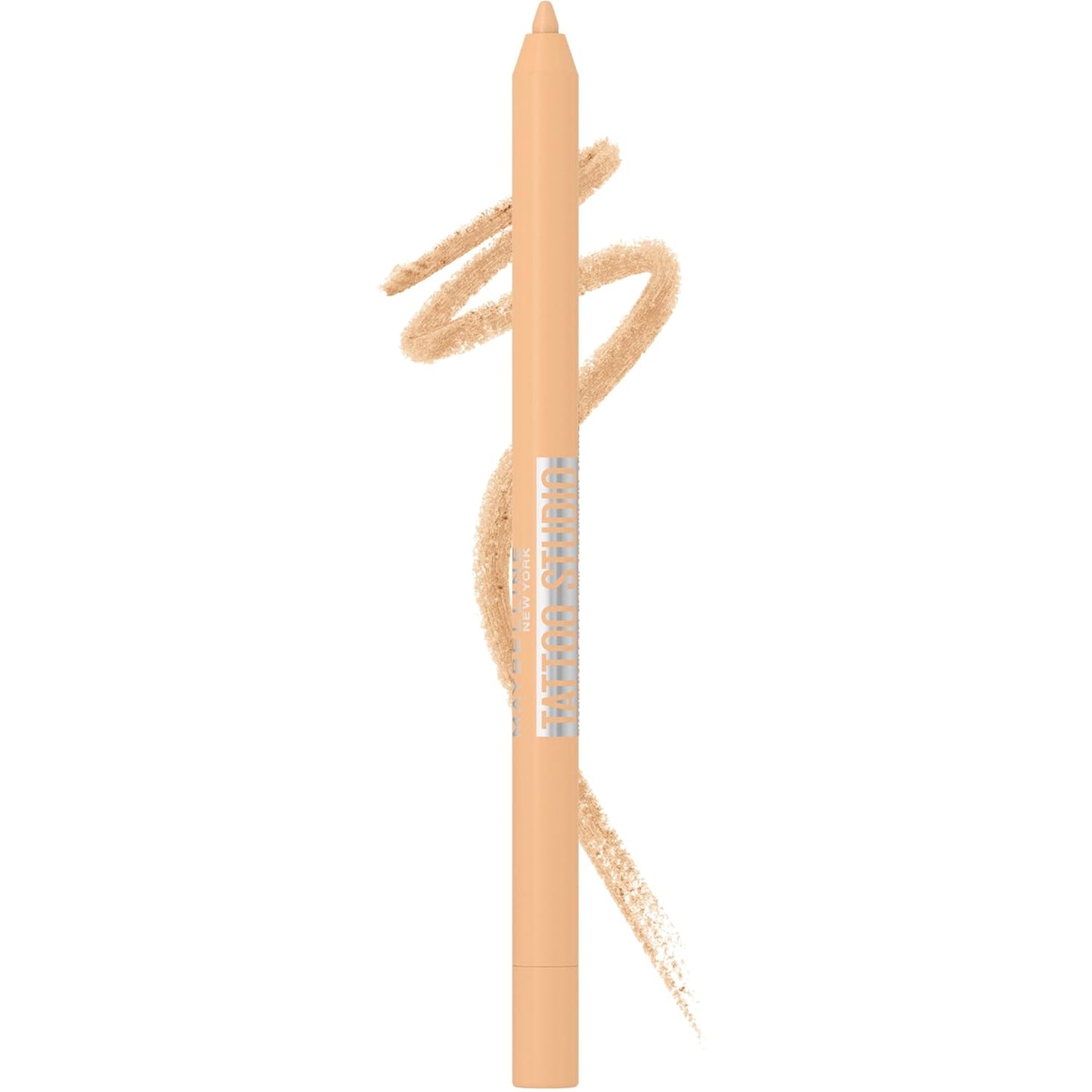 Maybelline Tattoo Studio Sharpenable Gel Pencil Waterproof Eyeliner, Long-Lasting Eyeliner With Smooth Gel Pigments For Up To 36HR Wear, Biscotti Cream, 1 Count