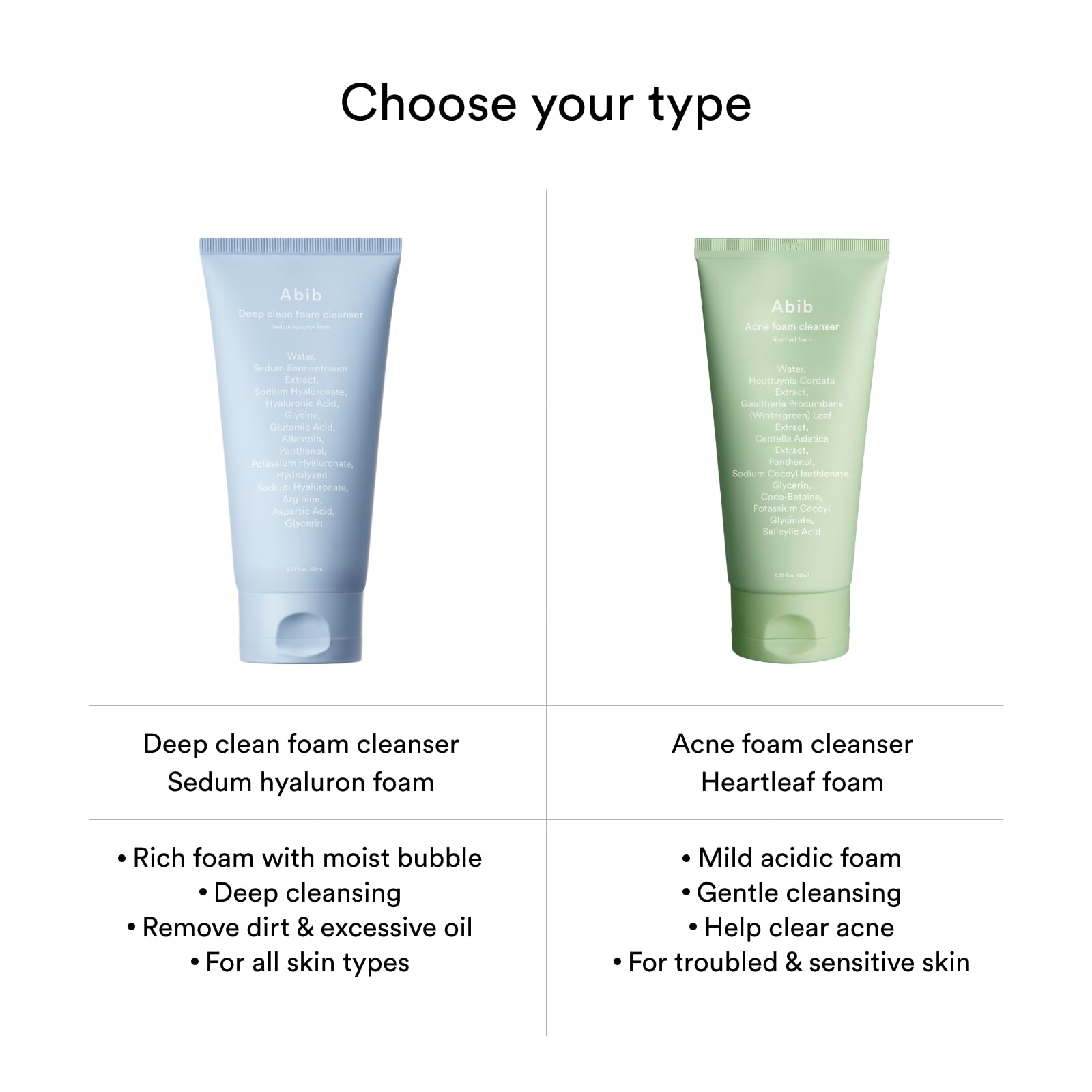 Abib Deep Clean Foam Cleanser Sedum Hyaluron Foam 150ml