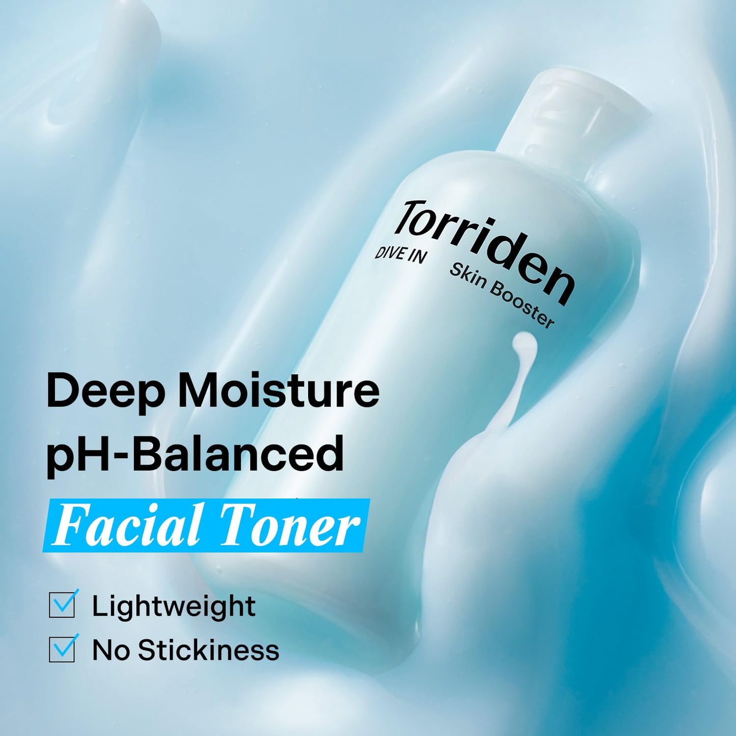 Torriden DIVE IN Skin Booster 200ml (6.76 fl. oz.) | Deep Nourishing Facial Toner for Dry