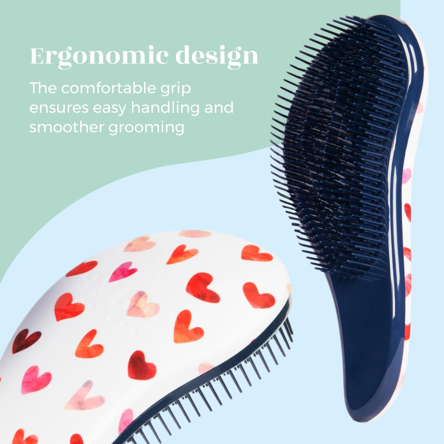 Crave Naturals Glide Thru Hair Brush - Detangler Brush for Curly, Straight, Wet or Dry Hair
