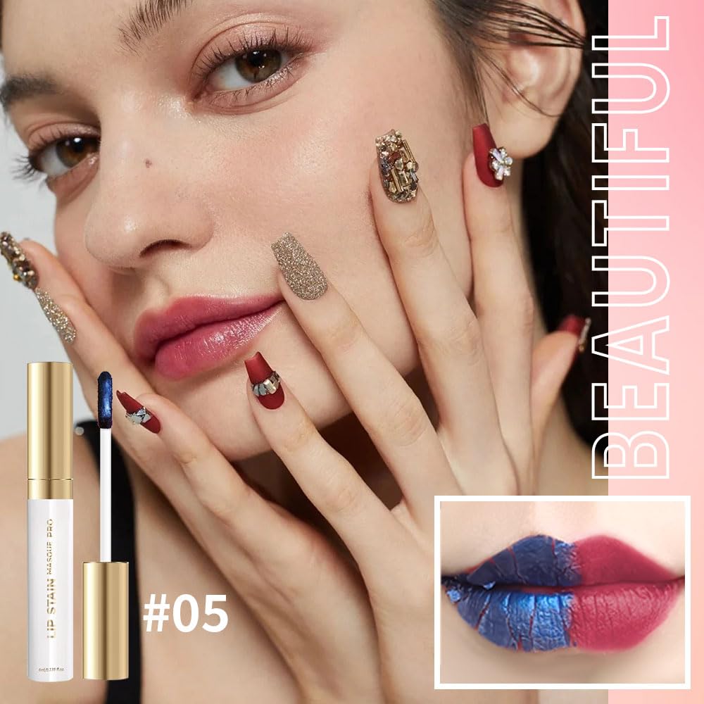 Lip Stain - Wipe-Off & Peel Off Lip Color | Waterproof, Long Lasting, Transfer-Resistant, Smudge-Proof Lip Tint | Easy Wipe Finish, High Pigment | All-Day Vibrant Kiss-Proof Lip Stain,Soft Rosy Brown