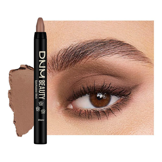 Brown Matte Cream Eye Shadow Stick Makeup for Women, Brown Matte Eyeliner Pencil Eyeshadow Brightener Stick for Eyes, Waterproof Eyeshadow Applicator Blendable sombras para ojos 75#