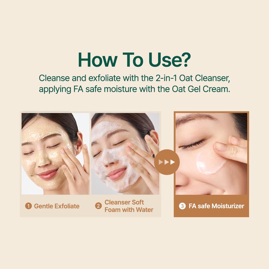 PURITO Oat Velvet Duo | Calming Oat Gel Cream And Facial Polish Set