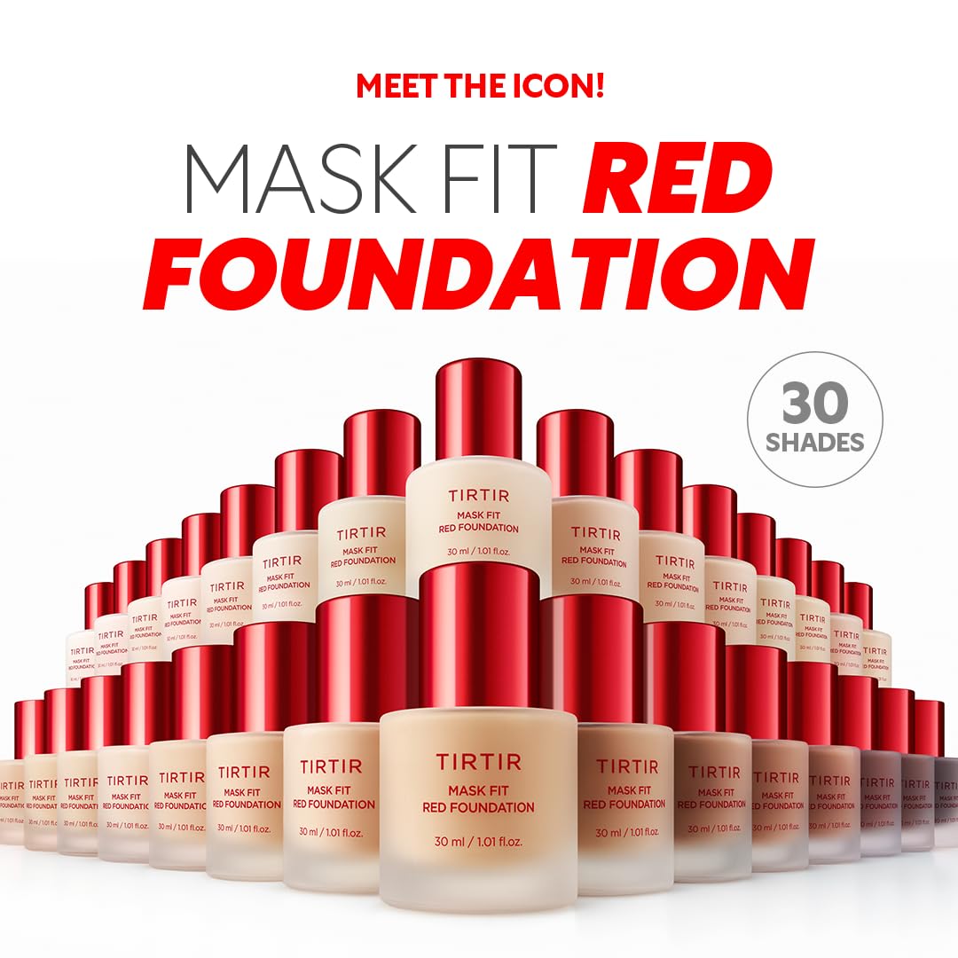 TIRTIR Mask Fit Red FoundationㅣLong Lasting Flawless Coverage, Energy Essence, Lightweight