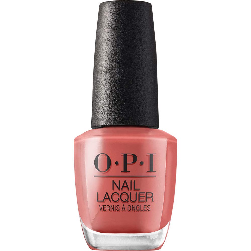 OPI Nail Lacquer My Solar Clock is Ticking | Opaque Dark Orange Nail Polish