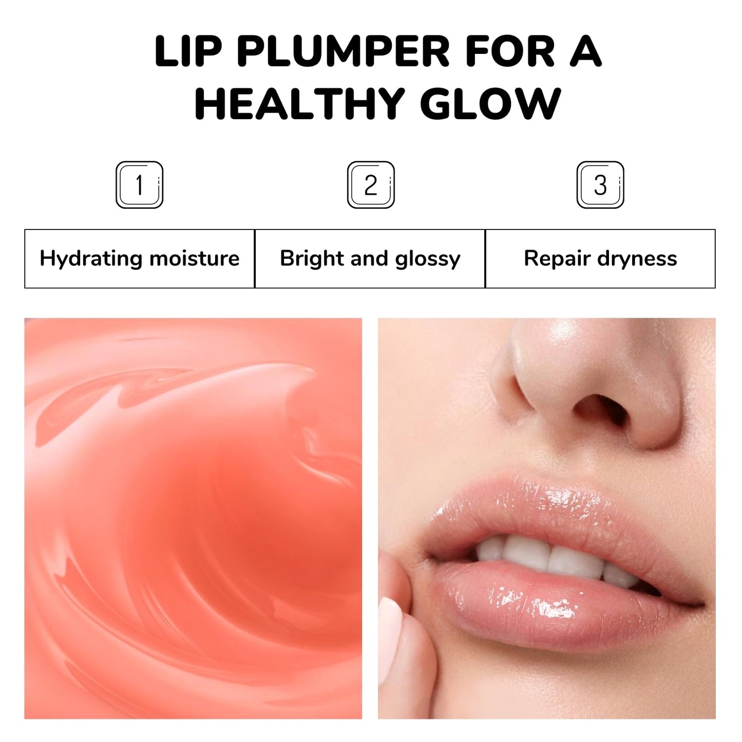 Lip Mask & Scrub Set(Strawberry + Honey + VC), Overnight Moisturizer for Cracked & Dry Lips Care, Hydrating Plumper Kit, Sugar Exfoliator Gift for Women
