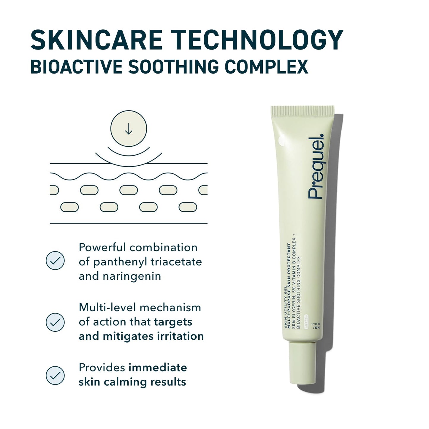 Skin Utility Gel, Moisturizing Protectant. Lightweight Multi-Purpose Face and Body Cream for Dry Skin, Hand Cream for Cracked Hands. Soothing Barrier Support with 20% Glycerin