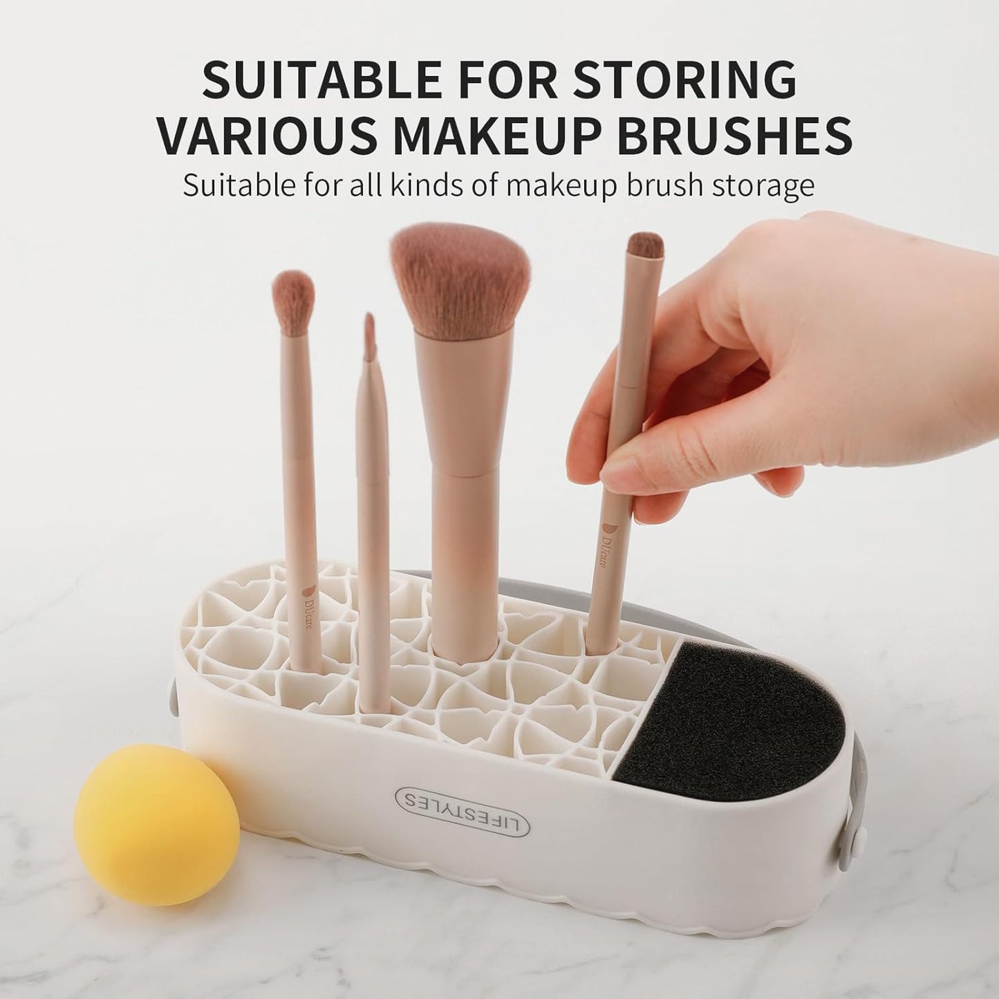 DUcare Makeup Brush Cleaner Shampoo Soap Solid Brush Cleaning Mat Removes Cosmetic Color Brush Cleaner Pad for Cleaning Makeup Sponges Brushes