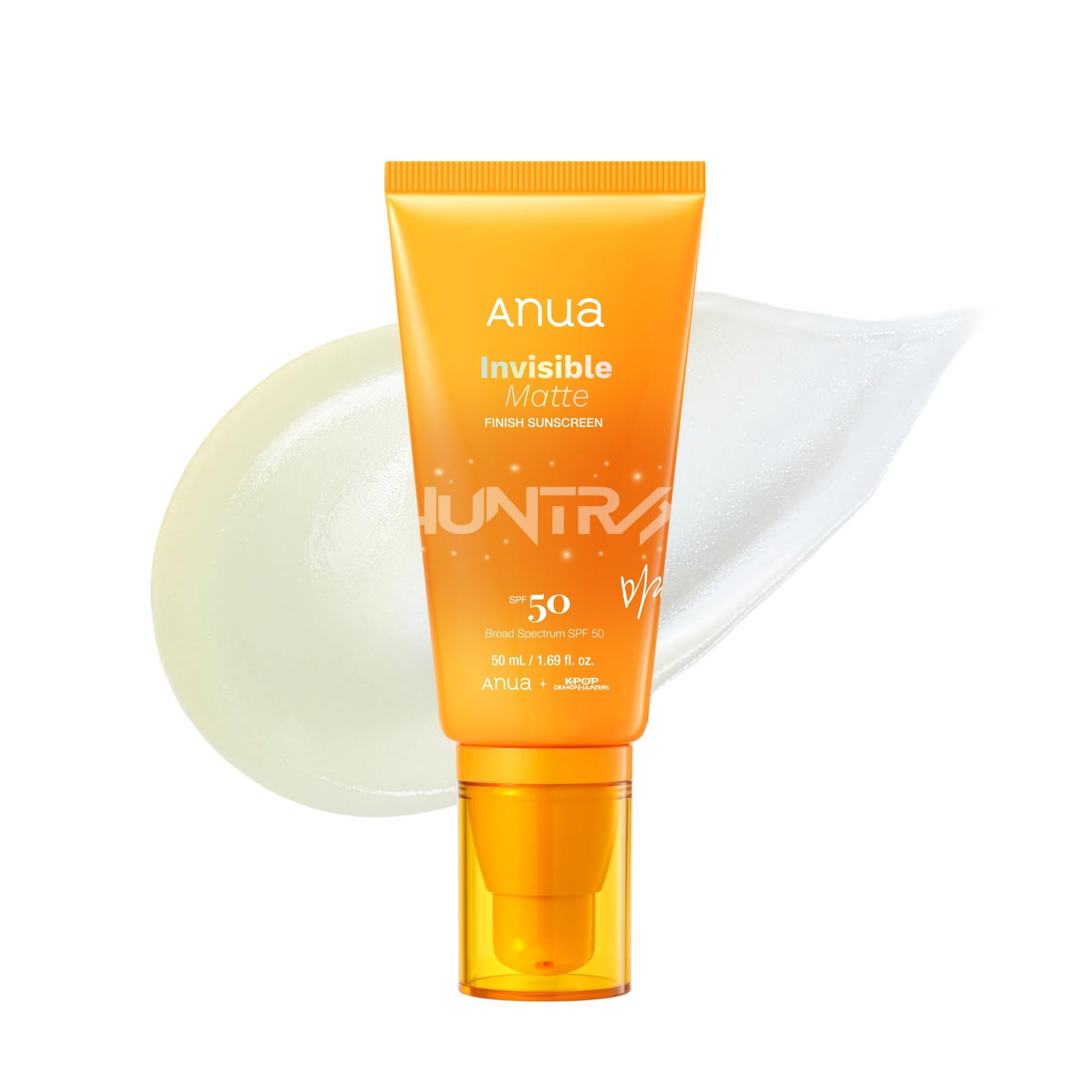 Anua Invisible Matte Finish Sunscreen, Broad Spectrum SPF50, Clear Gel, Non Comedogenic UV Filters