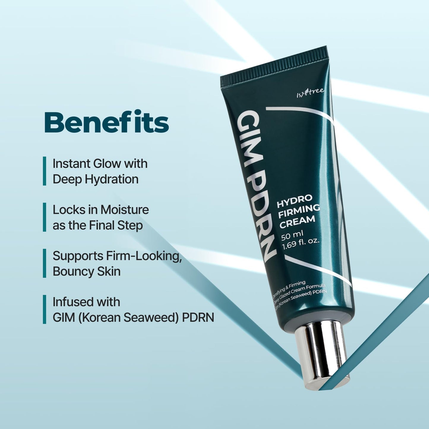 IsNtree GIM PDRN Hydro Firming Cream | Korean Moisturizer with Seaweed-Derived PDRN + 10% Squalane