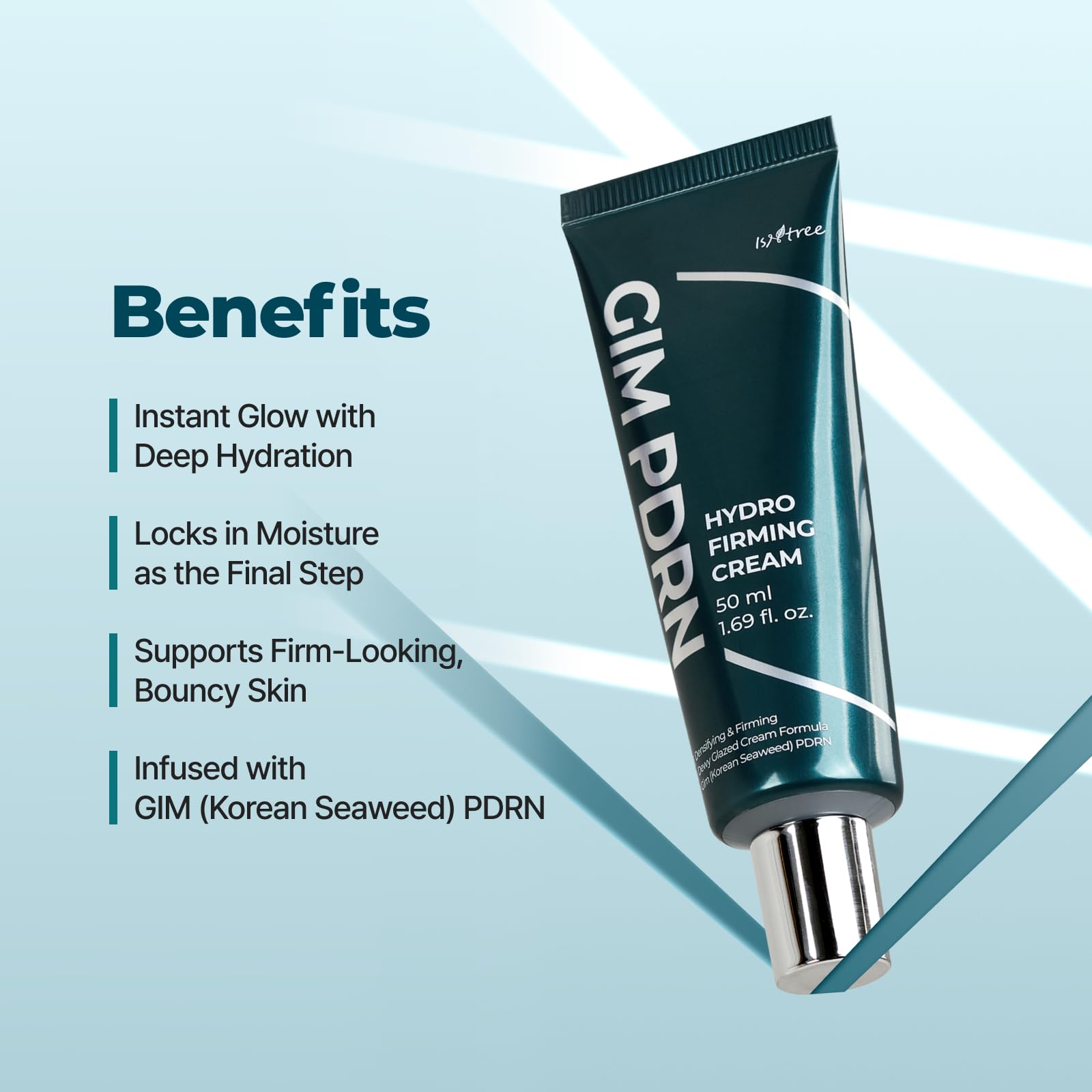 IsNtree GIM PDRN Hydro Firming Cream | Korean Moisturizer with Seaweed-Derived PDRN + 10% Squalane