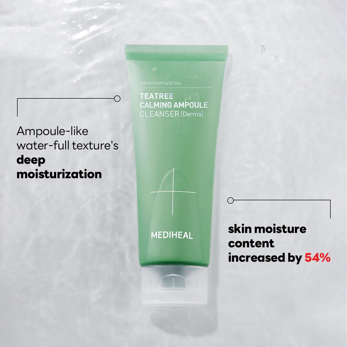 MEDIHEAL Teatree Calming Ampoule Cleanser Set (6.76 fl oz + 1.69 fl oz)