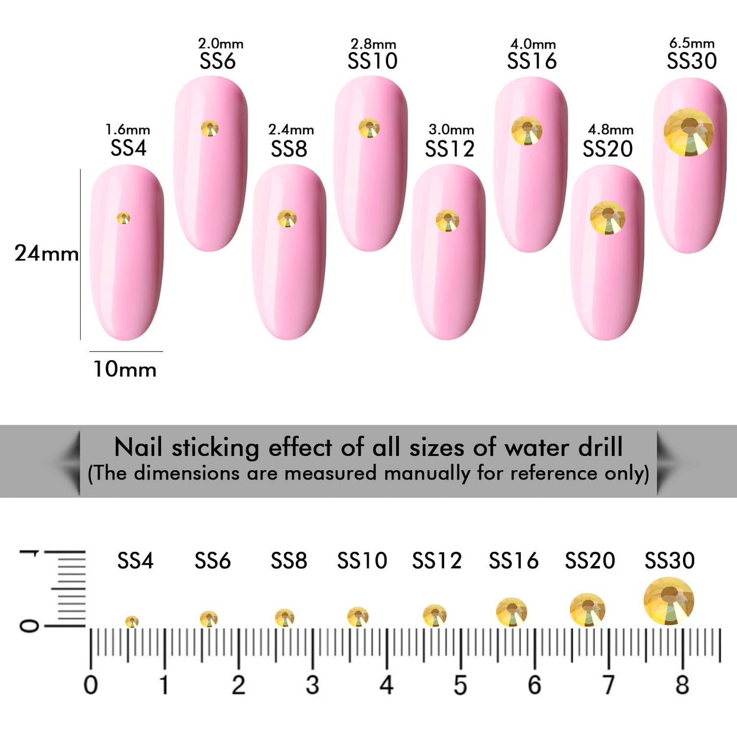 1440Pcs Metallic Sunshine Crystal Rhinestones,Glass Flatback Rhinestones Gemstones Small for Nail Face Makeup Art Crafts Clothes Decoration -(SS10,2.8mm,Metallic Sunshine)