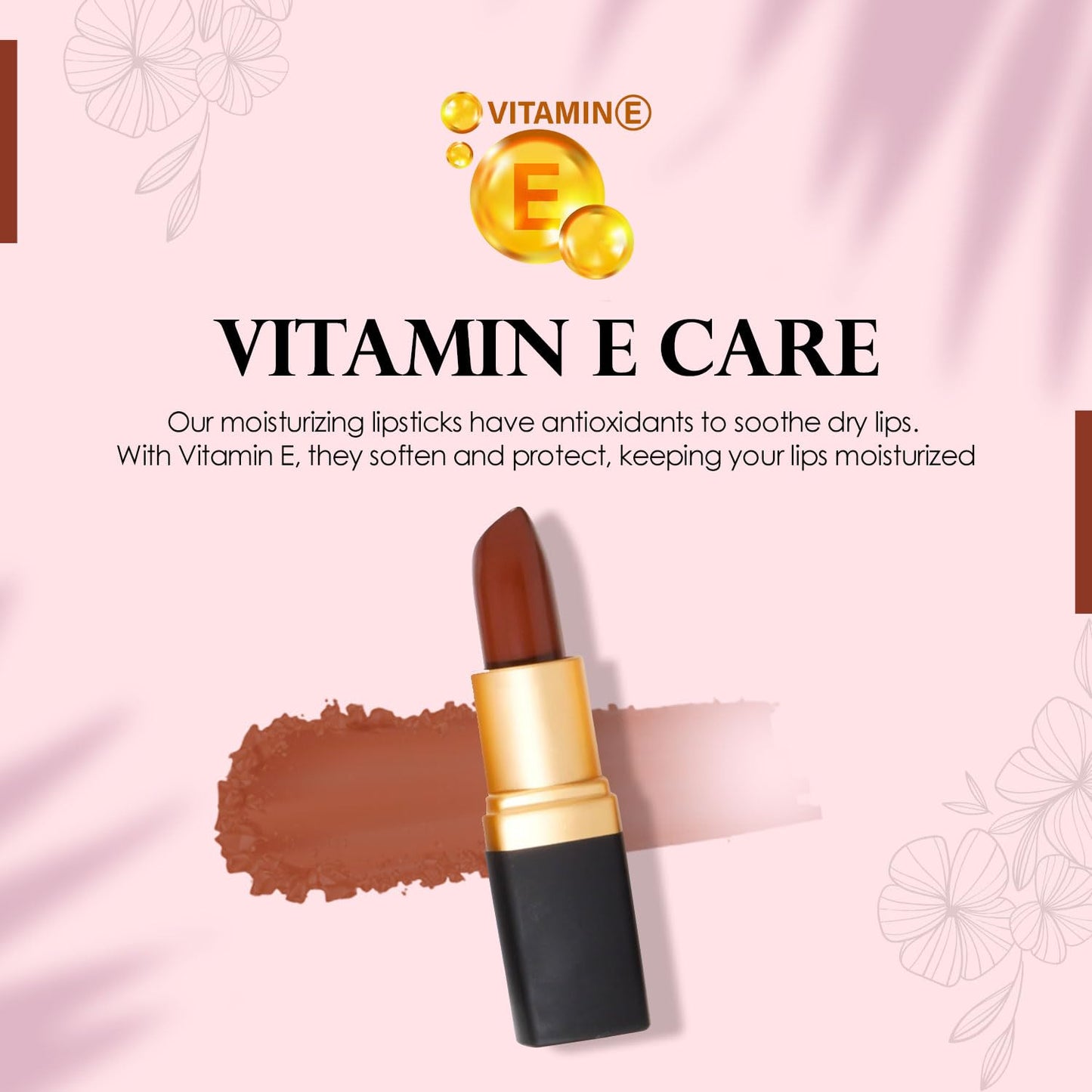 Vera Moore Creme Lipstick, Long Lasting, Lightweight, Moisturizing Opaque Color with Staying Power, Fragrance, and Paraben Free Cosmetics Soft Lipstick (Kiss N Tell)