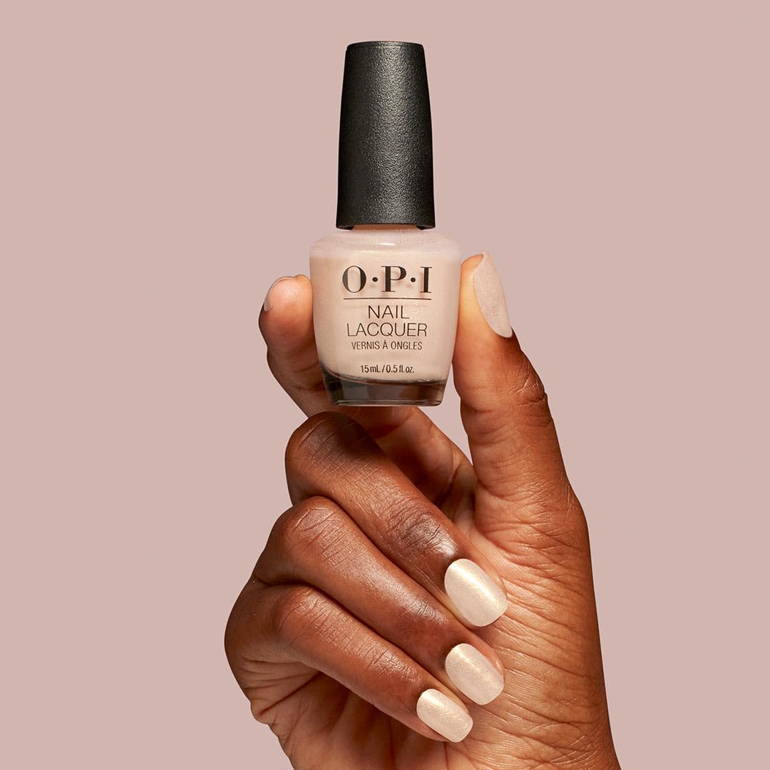 OPI Nail Lacquer Mirror, Mirror on the Awe | Sheer Pastel White Shimmer