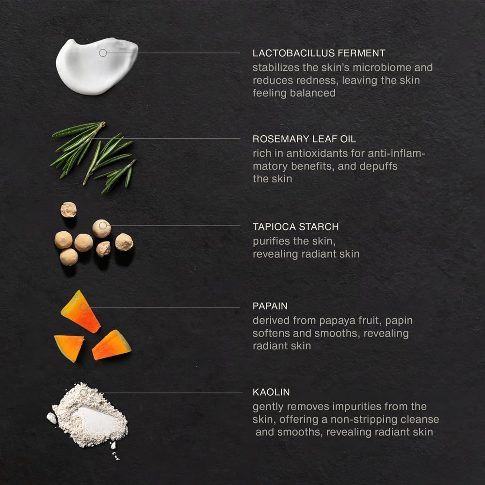 evolvetogether x Joanna Czech Rosemary Enzyme Twice-Daily Face Cleanser for Women & Men | Hydrating, Gentle Enzymatic Formula For All Skin Types | Vegan, Toxin-Free | Made in USA (Fiji, 1.41 Oz)