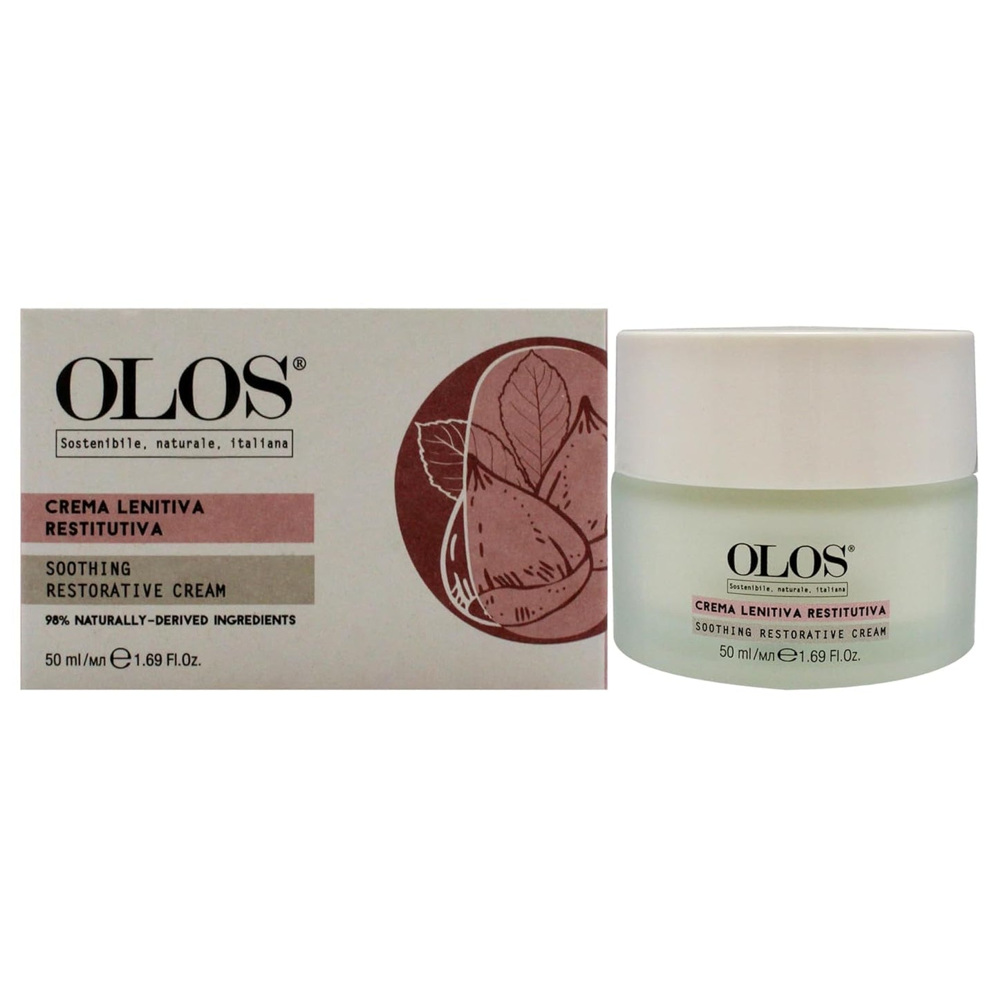 Soothing Restorative Cream - Face Moisturizer - Face Lotion for Stress Signs and Redness - Face Cream with Aloe, Macadamia, Avocado Oil - 1.7 oz