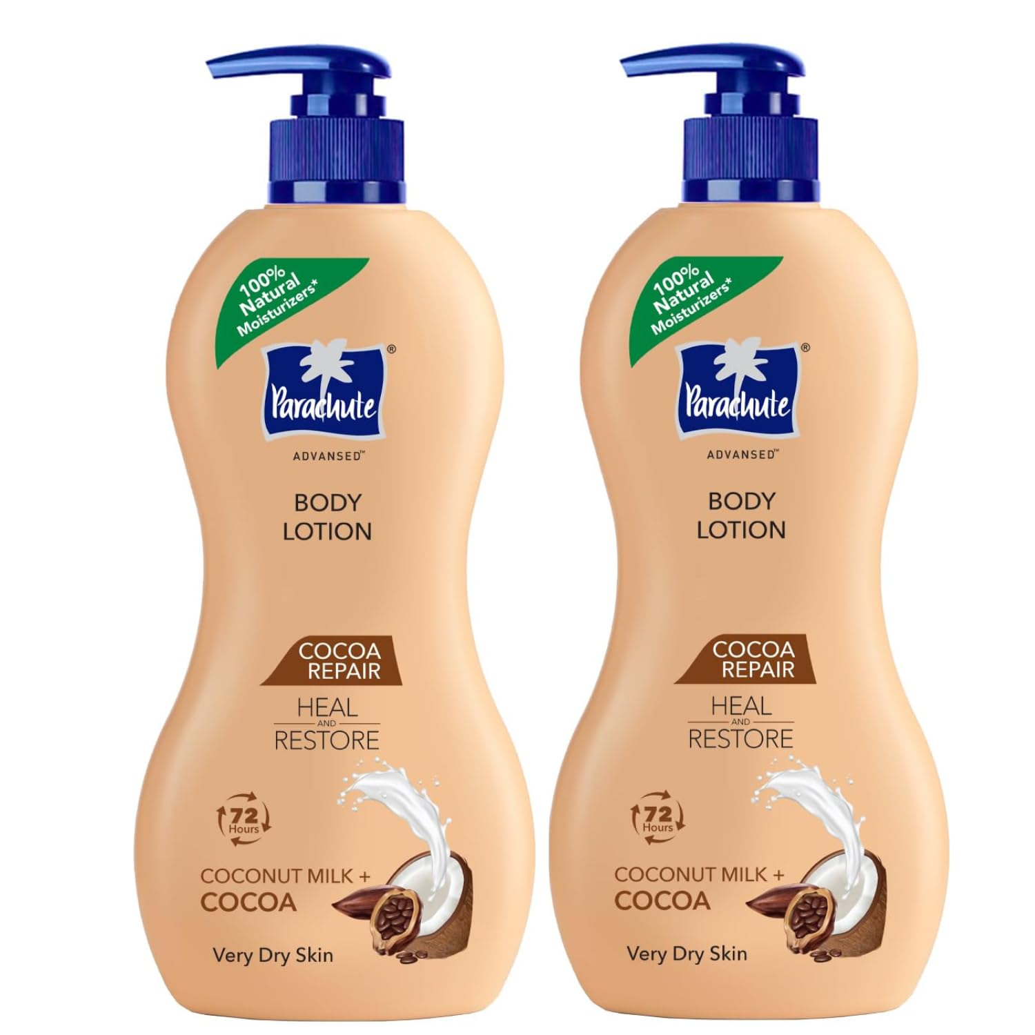 Parachute Advansed Cocoa Repair Body Lotion for Very Dry Skin, Intense Moisture with Coconut Milk