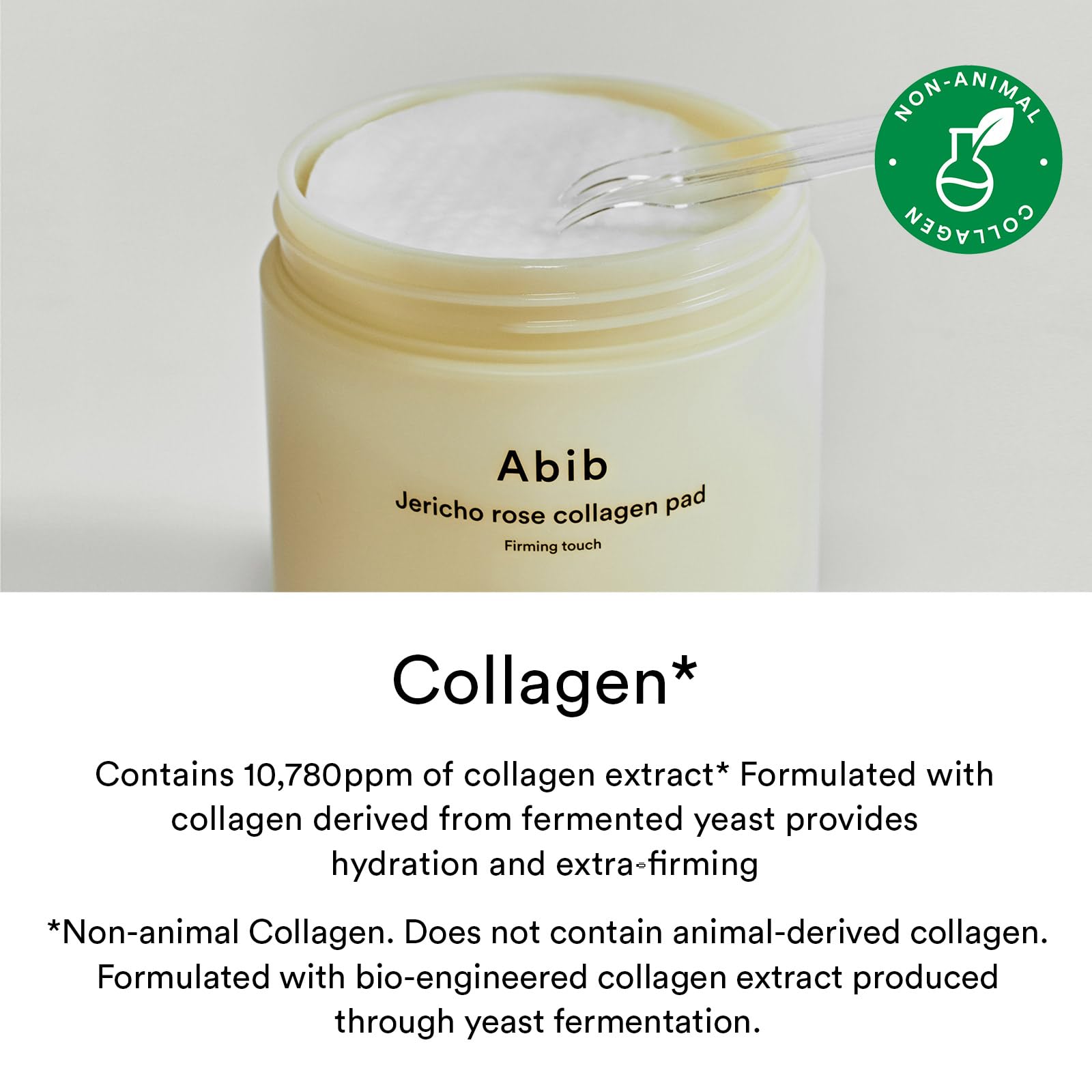 Abib Jericho Rose Non-animal Collagen Pad Firming Touch 60pads 8.45 fl.oz. | Korean Anti-aging