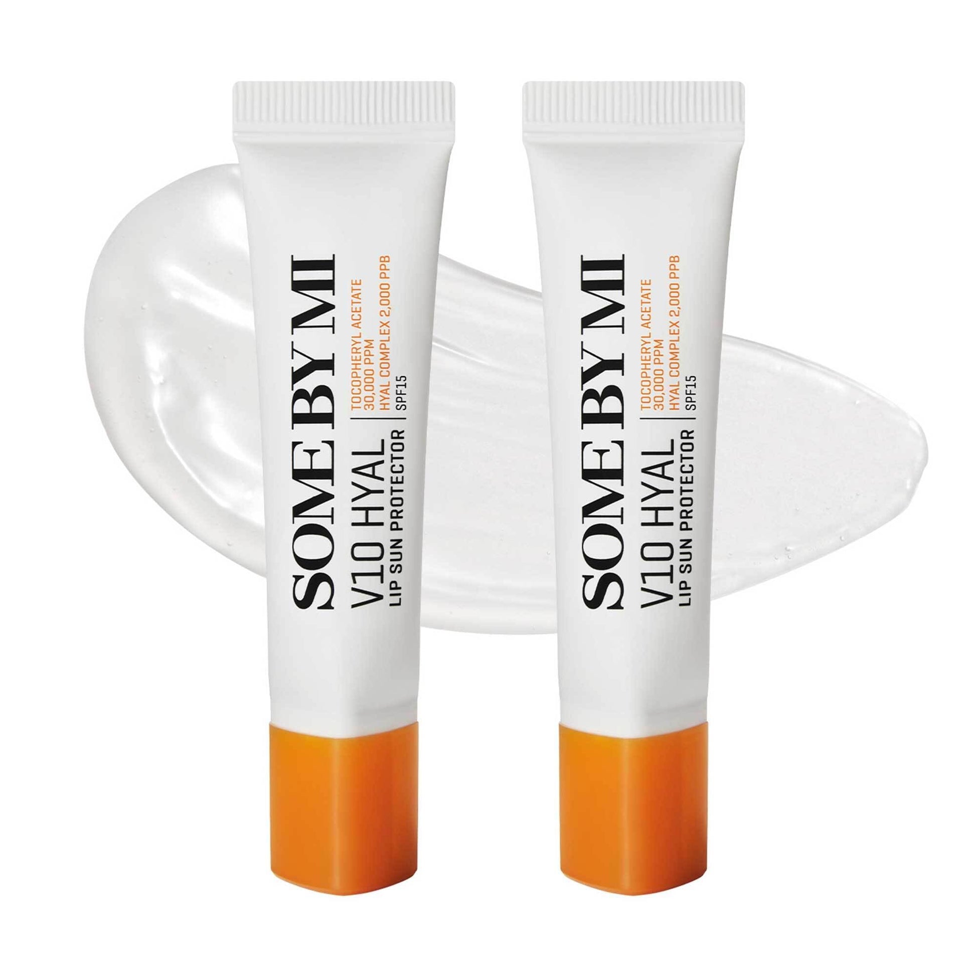 SOME BY MI V10 Hyal Lip Sun Protector Clear – Pack of 2, 0.46oz – Korean Tinted Glow SPF 15