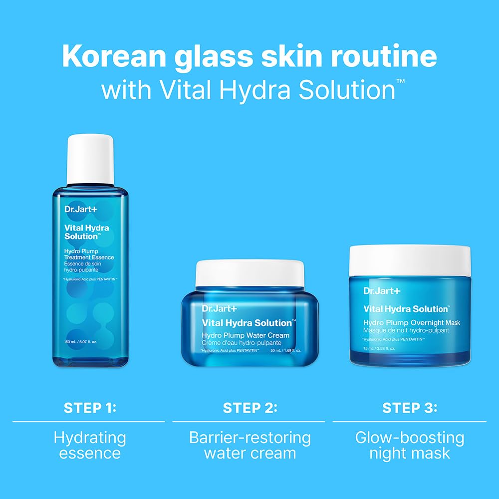 Dr.Jart+ Vital Hydra Solution Hydro Plump Overnight Korean Face Mask with Hyaluronic Acid for Glass
