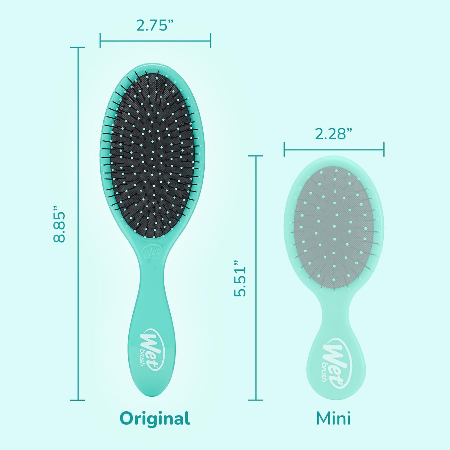Wet Brush Original Detangler Hair Brush, Amazon Exclusive Aqua- Ultra-Soft IntelliFlex