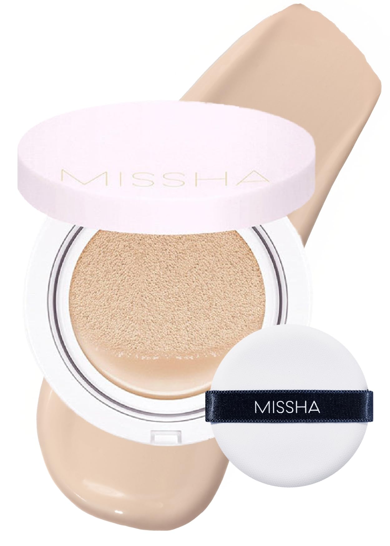 MISSHA Magic Cushion Foundation No.21 Light Beige, Dewy Coverage