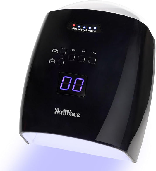 Cordless UV LED Nail Lamp, 66W Rechargeable Gel Nail lamp, Cordless UV Light for Gel Nails with