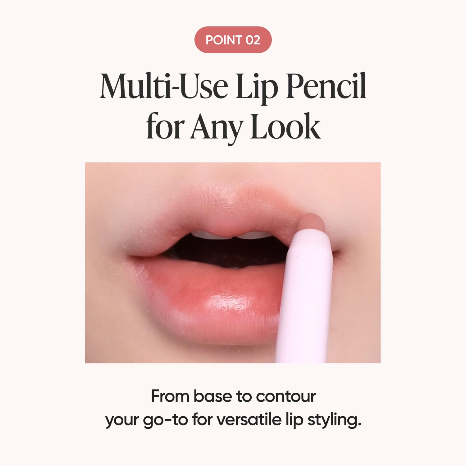 BANILA CO Smudging Lip Pencil - Soft Matte Lip, PK02 Pink Chou (0.02 oz)