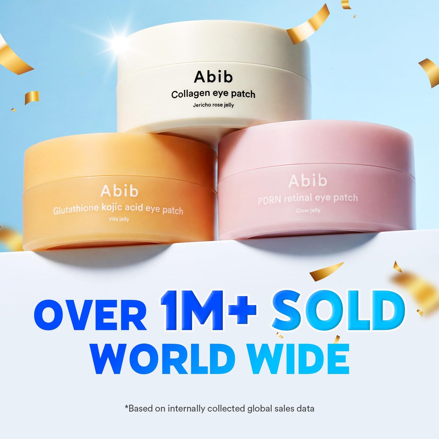 Abib Glutathione Kojic Acid Eye Patches for Radiance Dark Circles & Dark Spots, with Tone-up Jelly