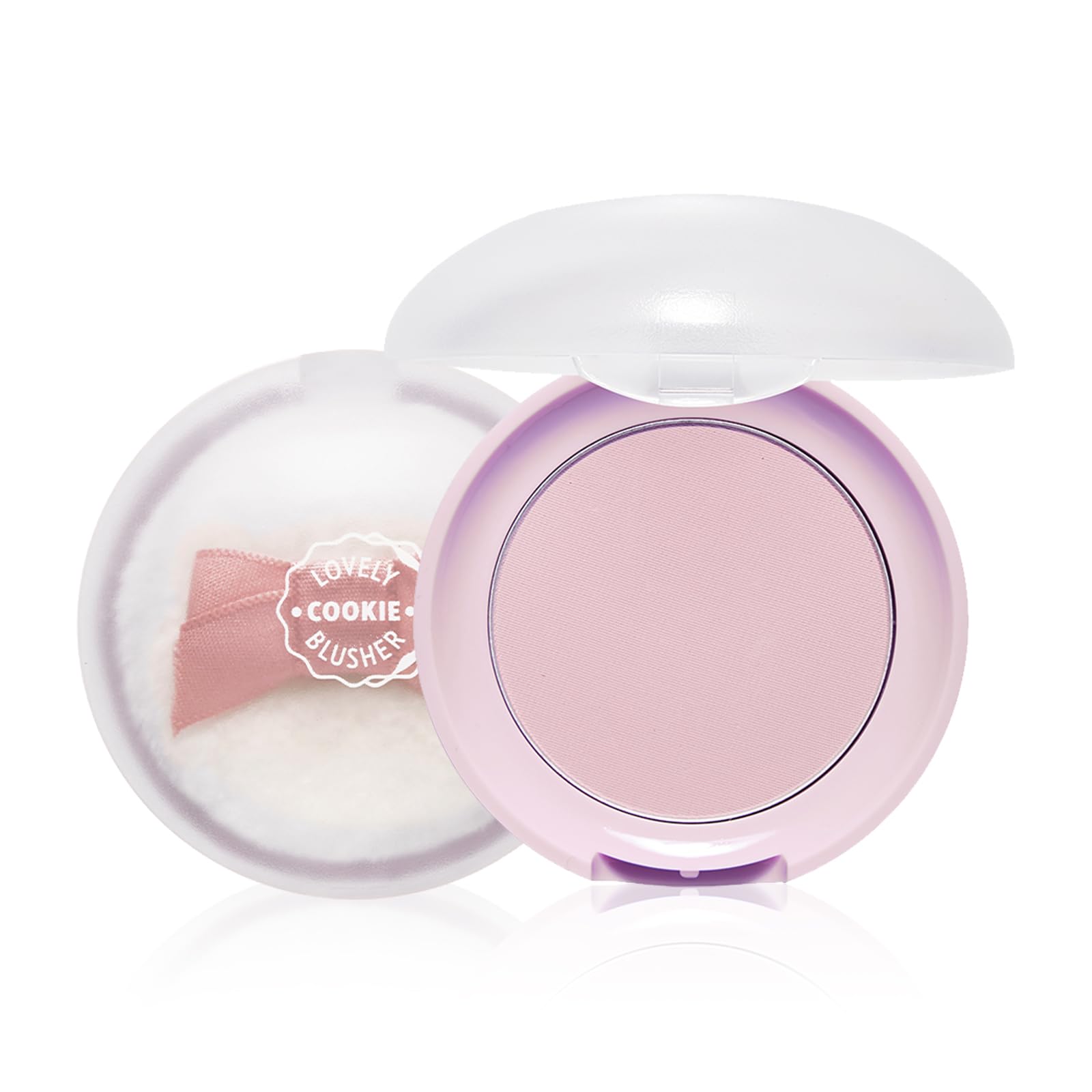 ETUDE Lovely Cookie Blusher - Lavender Lemon Macaron 4g | Glowing & Natural Powder Blush with