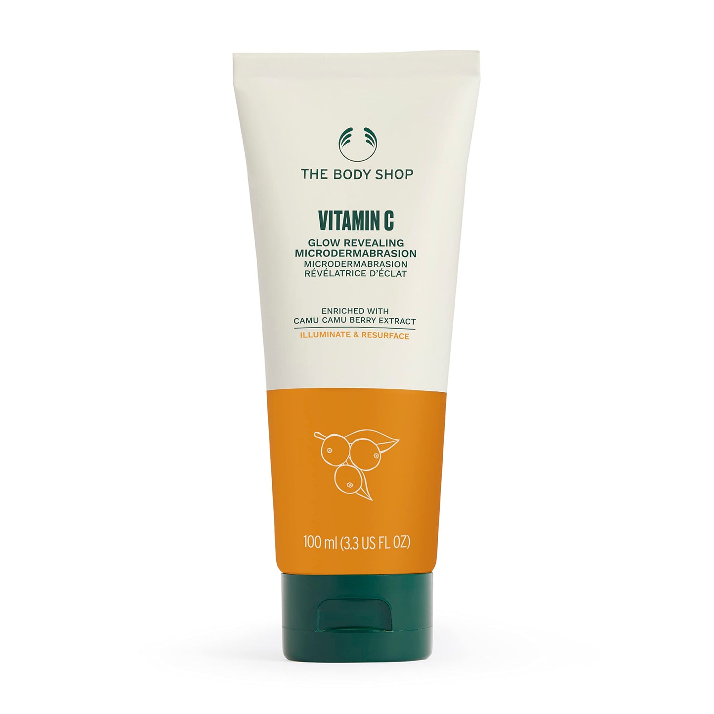 The Body Shop Vitamin C Glow Boosting Microdermabrasion – Exfoliation for Tired, Dull Skin – Vegan