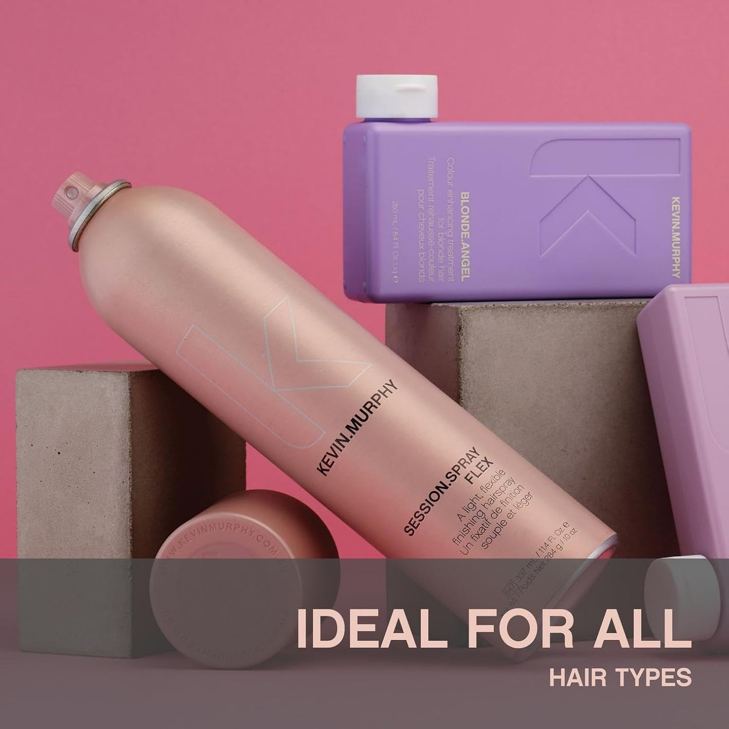 KEVIN.MURPHY SESSION.SPRAY FLEX - Flexible Finishing Hair Spray - For All Hair Types - Lightweight Hold - Humidity Resistant Hair Care - 337 mL / 11.4 fl oz