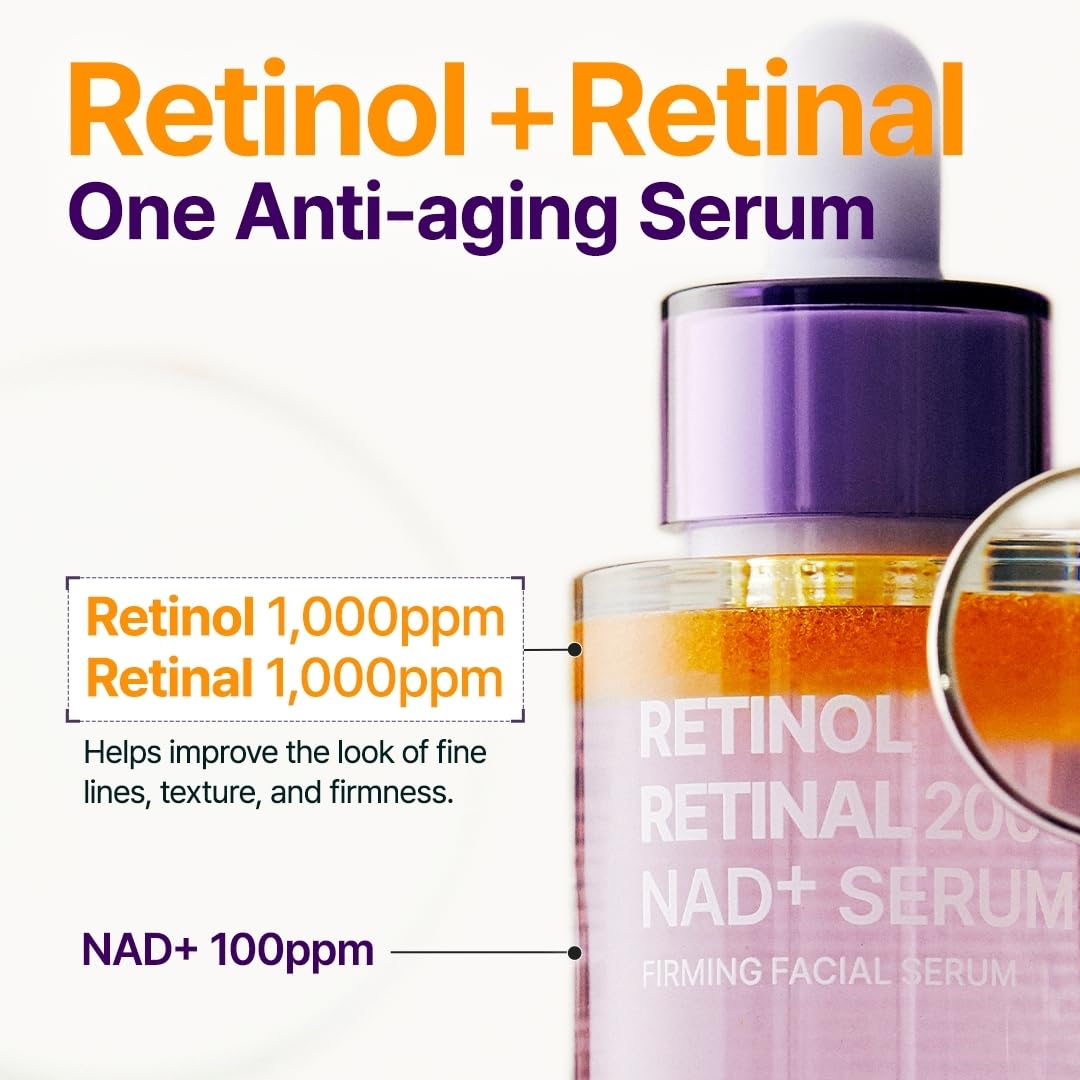 PURITO Retinol + Retinal Serum for Sensitive Skin, 1.01 fl.oz