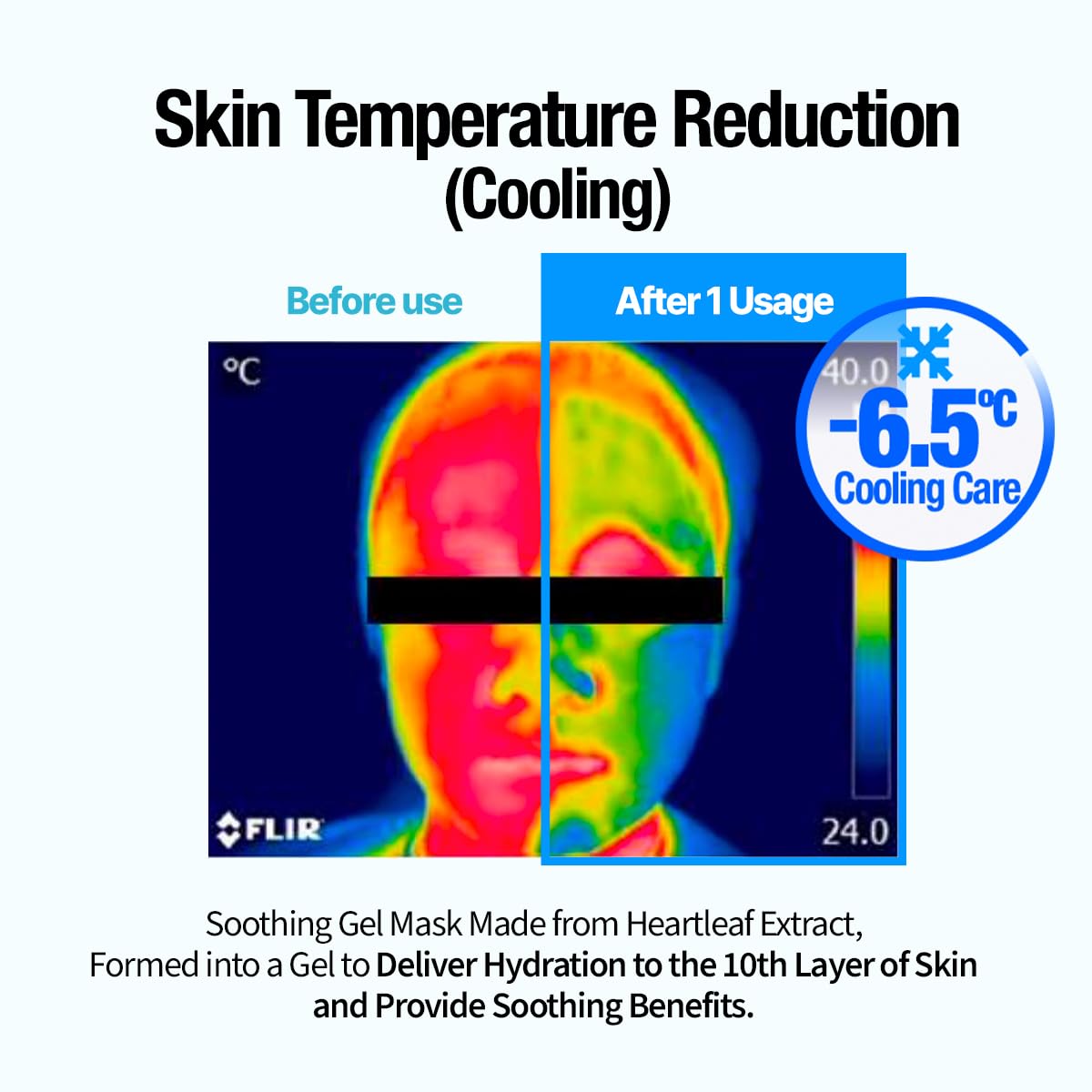GOODAL Heartleaf Hyaluron Gel Mask, Cooling, Soothing, Sheet Mask with Hyaluronic Acid & Vegan
