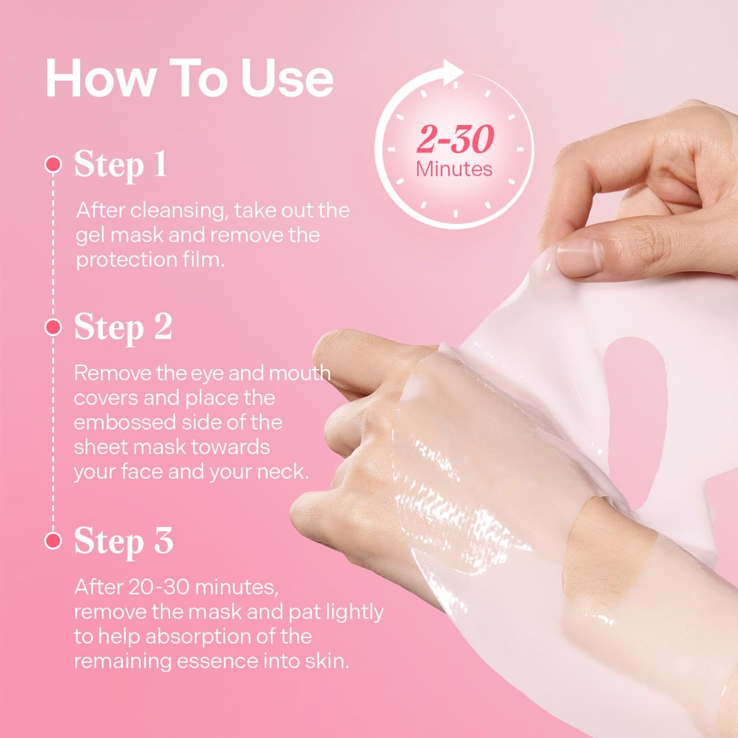 Torriden CELLMAZING Collagen Firming Gel Sheet Mask for Face & Neck (4 Pack) | Smoother