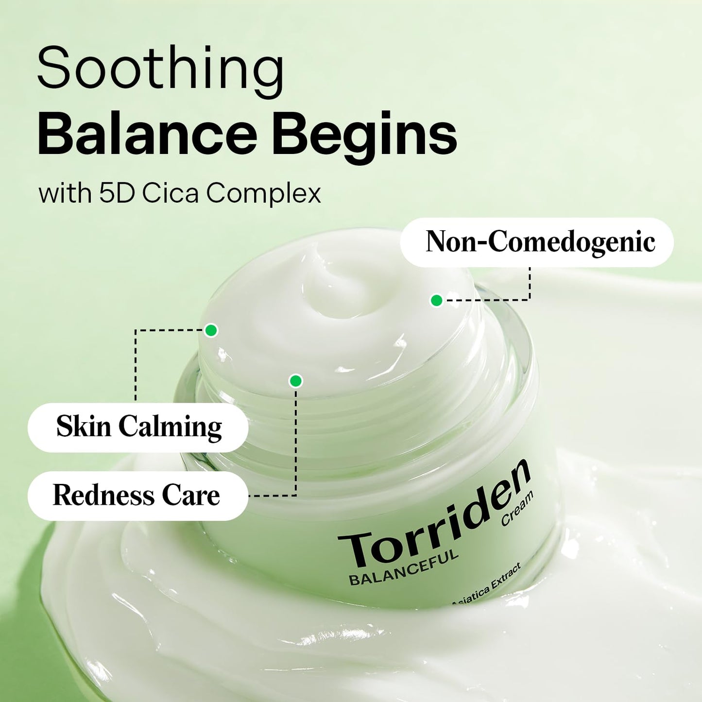 Torriden BALANCEFUL Cream 80ml (2.70 fl.oz.) | Soothing and Nourishing Moisturizer for Oily and