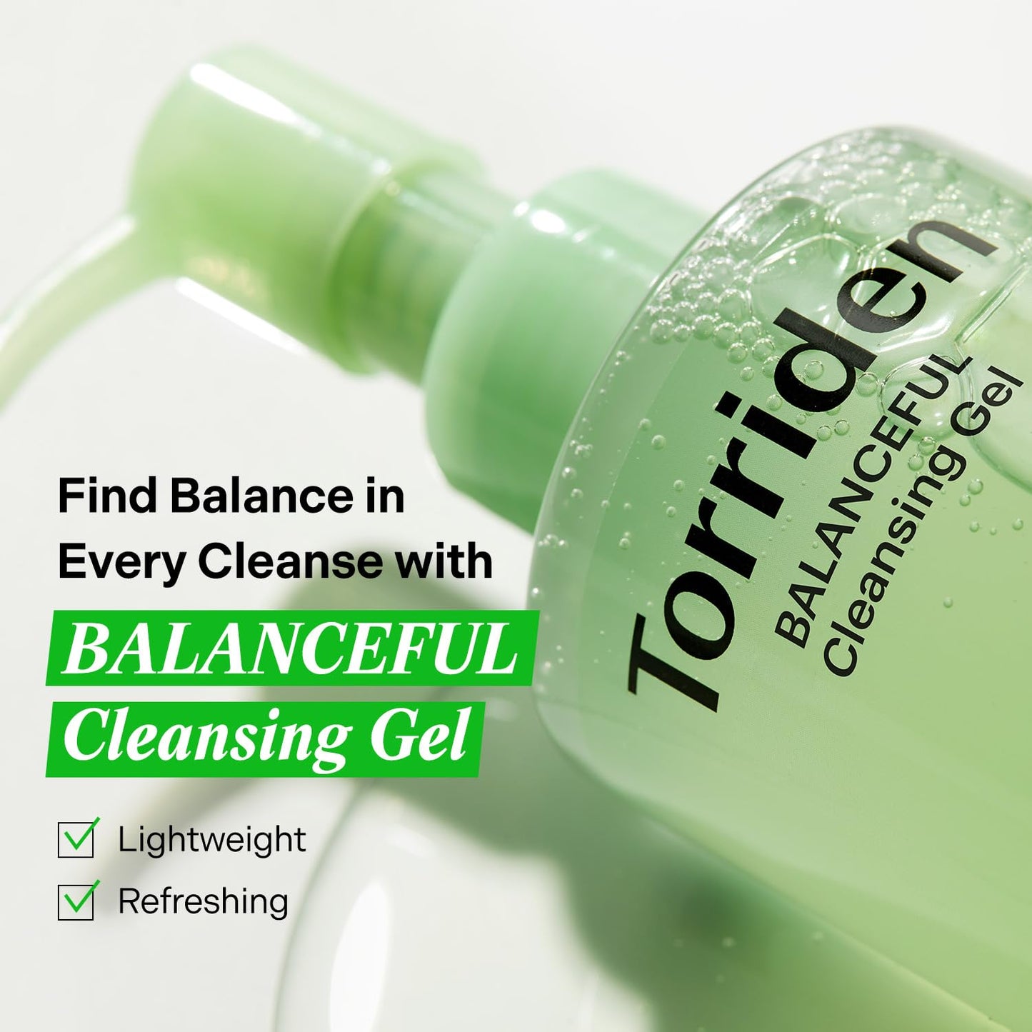 Torriden BALANCEFUL Cleansing Gel 200ml (6.76 fl. oz.) | Low pH Cleanser | Gentle Facial Cleanser
