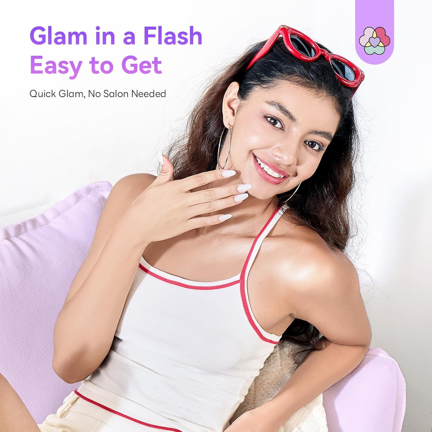 SAVILAND Poly Gel Nail Kit Starter: 4 Colors Natural Clear Poli Gel Para Uñas with Mini U V/LED Lamp Slip Solution Quick Dry Nourish Nails 28 Days Durable for Gifts Daily Nail Art DIY Salon Home Use