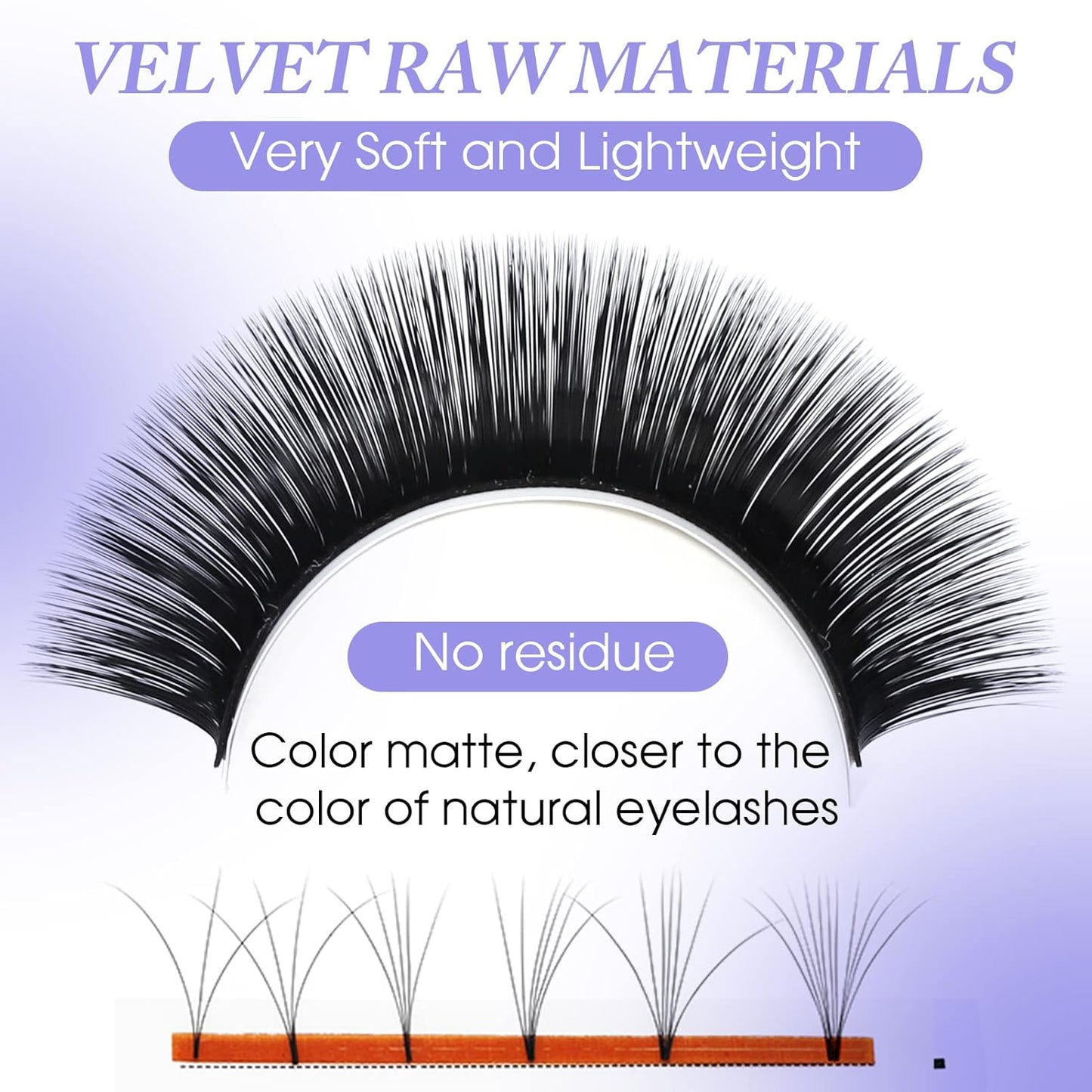 Easy Fan Volume for Lash Artists: Handmade Fans, Self Fanning, Blooming, Black, D Curl, 0.05mm, 15mm, Wendy, KH200422