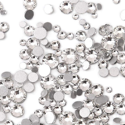 Rhinestones flat back gems round DIY decorative Nail Face and apparel accessories ss3-20 mix